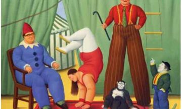Fernando Botero - Circus People with Monkey