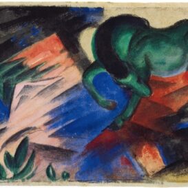 Franz Marc - Gruenes Pferd