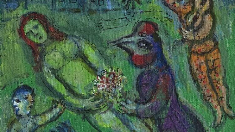 Marc Chagall - Nu vert au village