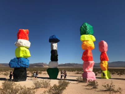 Seven Magic Mountains in der Naehe von Las Vegas