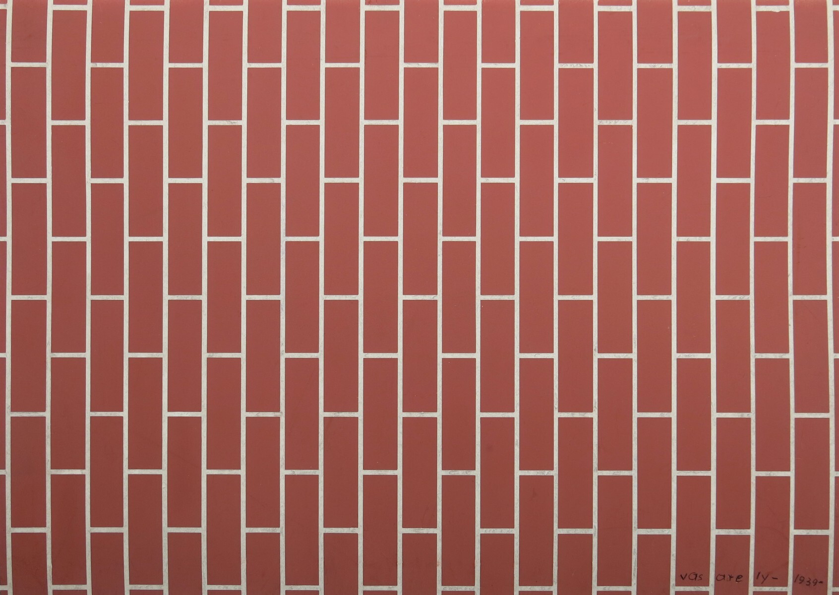 Victor Vasarely - Untitled (Mur de brique)