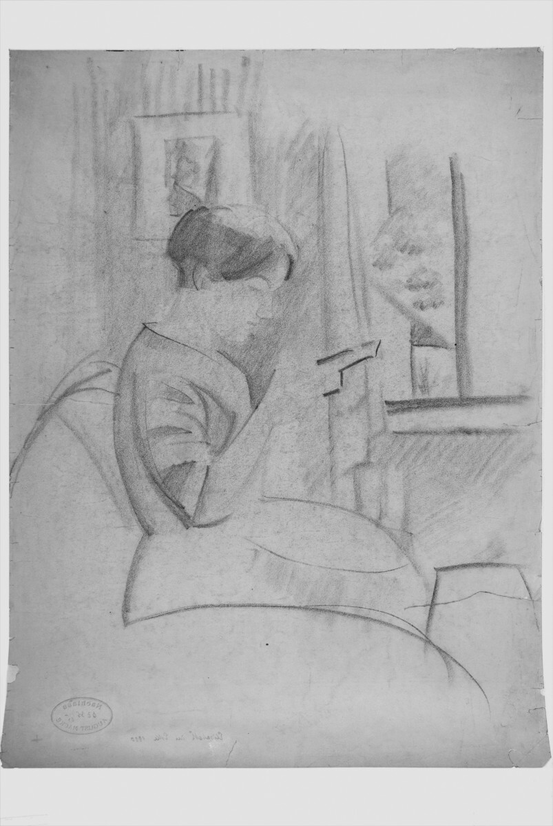 August Macke - Elisabeth in the Bay Window