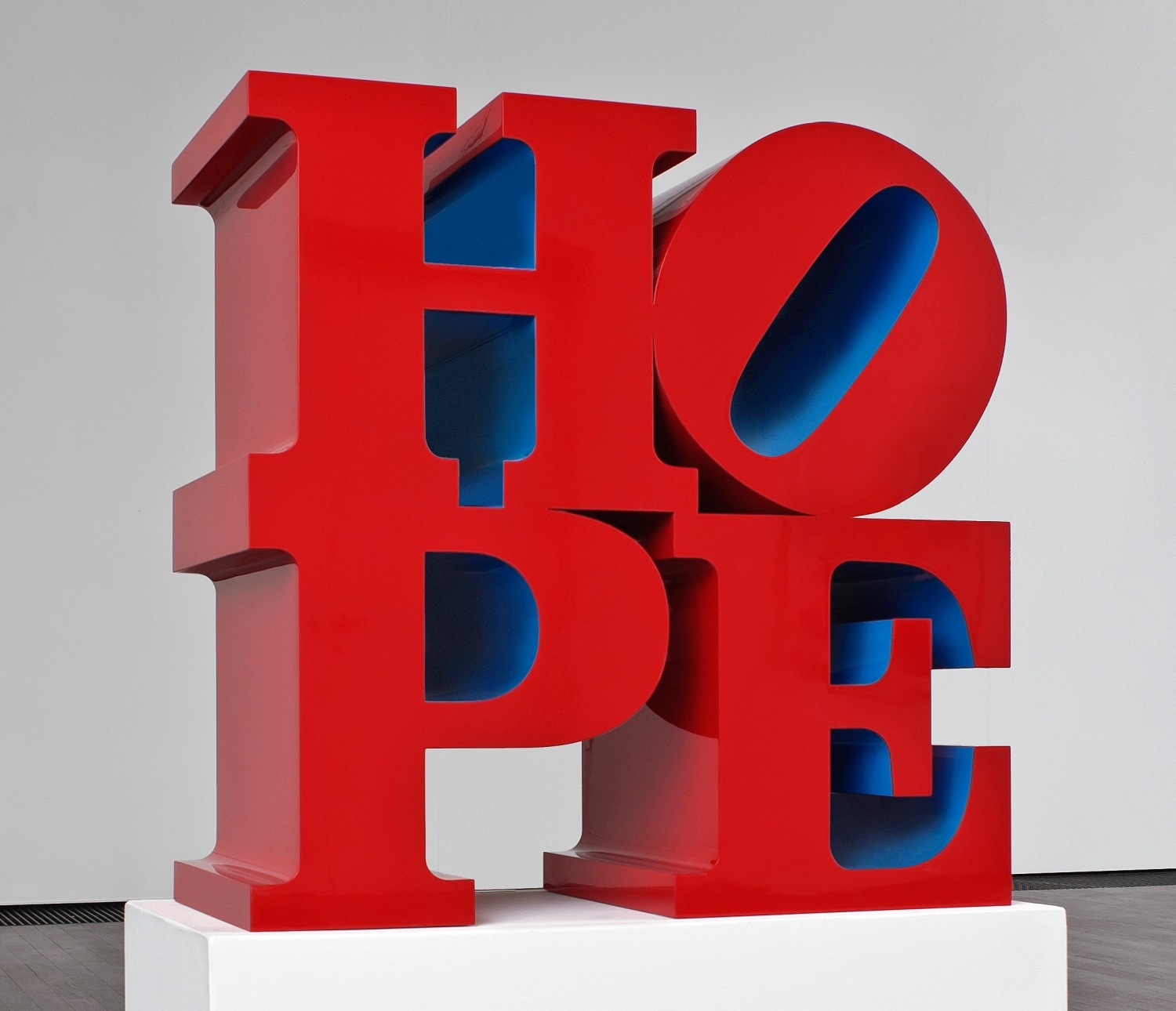 Robert Indiana - HOPE, Red/Blue 1/2