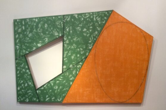 Robert Mangold - Green Frame / Orange Ellipse 1/3